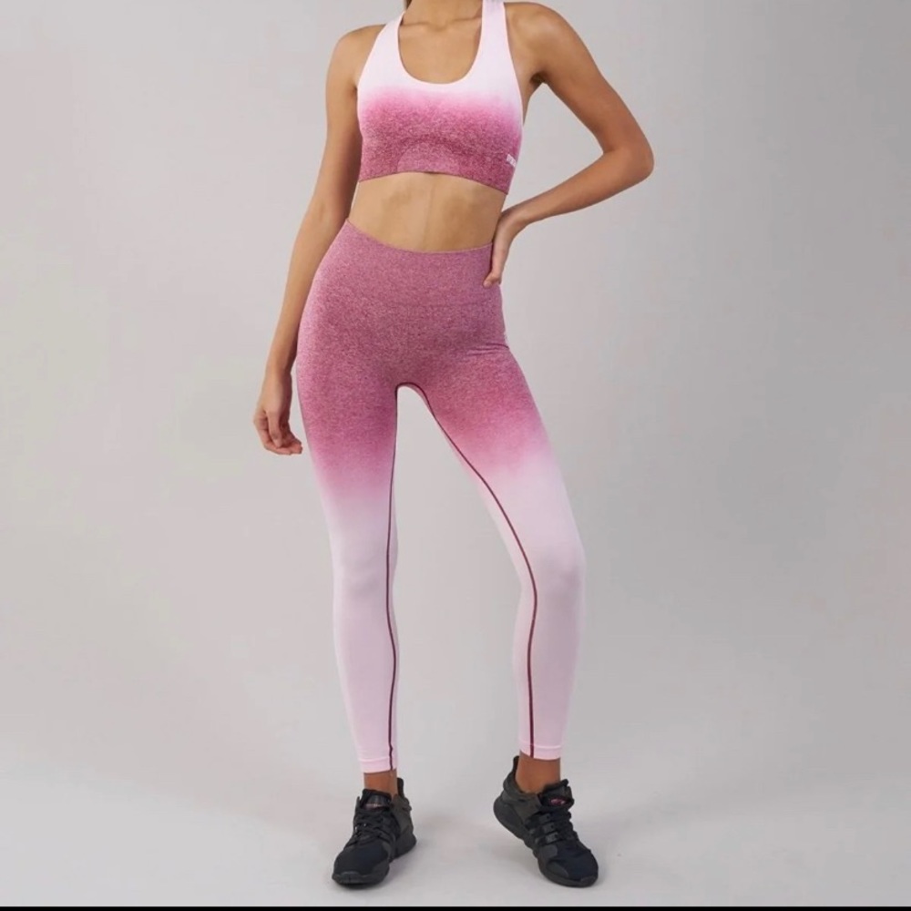 Last $ cut! Gymshark Ombré Pink seamless Leggings!